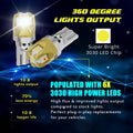 168 194 LED Bulbs, 2825 W5W Interior, License, Marker Lights