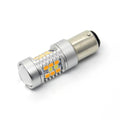 2357 1157 LED Switchback Bulbs Turn Signal Lights, 6K White/Amber Yellow -Alla Lighting