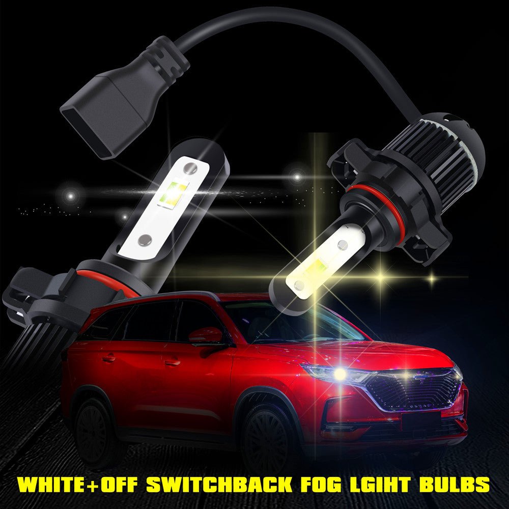 2504 PSX24W LED Switchback Fog Lights Bulbs | White/Yellow -Alla Lighting