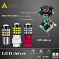 7443 7440 LED Lights Bulbs 2835 39-SMD, 6000K White/Amber Yellow/Red