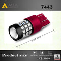 7443 7440 LED Lights Bulbs 2835 39-SMD, 6000K White/Amber Yellow/Red