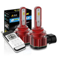 9145 H10 Switchback LED Bulbs Fog Lights 12V, 6000K White/3000K Yellow