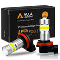 COB-72 H8 H11 LED Fog Light Bulbs, 6500K White/8000K Blue/3000K Amber Yellow