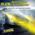 D-CR 9005 HB3 LED Bulbs Forward Lightings, DRL Upgrade, 3000K Amber Yellow