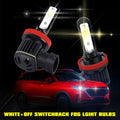 H16 H8 H11 LED Switchback Bulbs Fog Lights, 6000K White/3000K Yellow