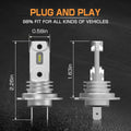 H7 LED Bulbs Upgrade Halogen High, Low Beam Forward Lighting, Fog Lights