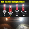 Mini H3 LED Fog Lights Bulb, DRL Replacement for Cars, Trucks | White