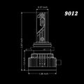 NCP 9012 HIR2 CANBus LED Forward Lightings Bulbs | High, Low Beam Replacement