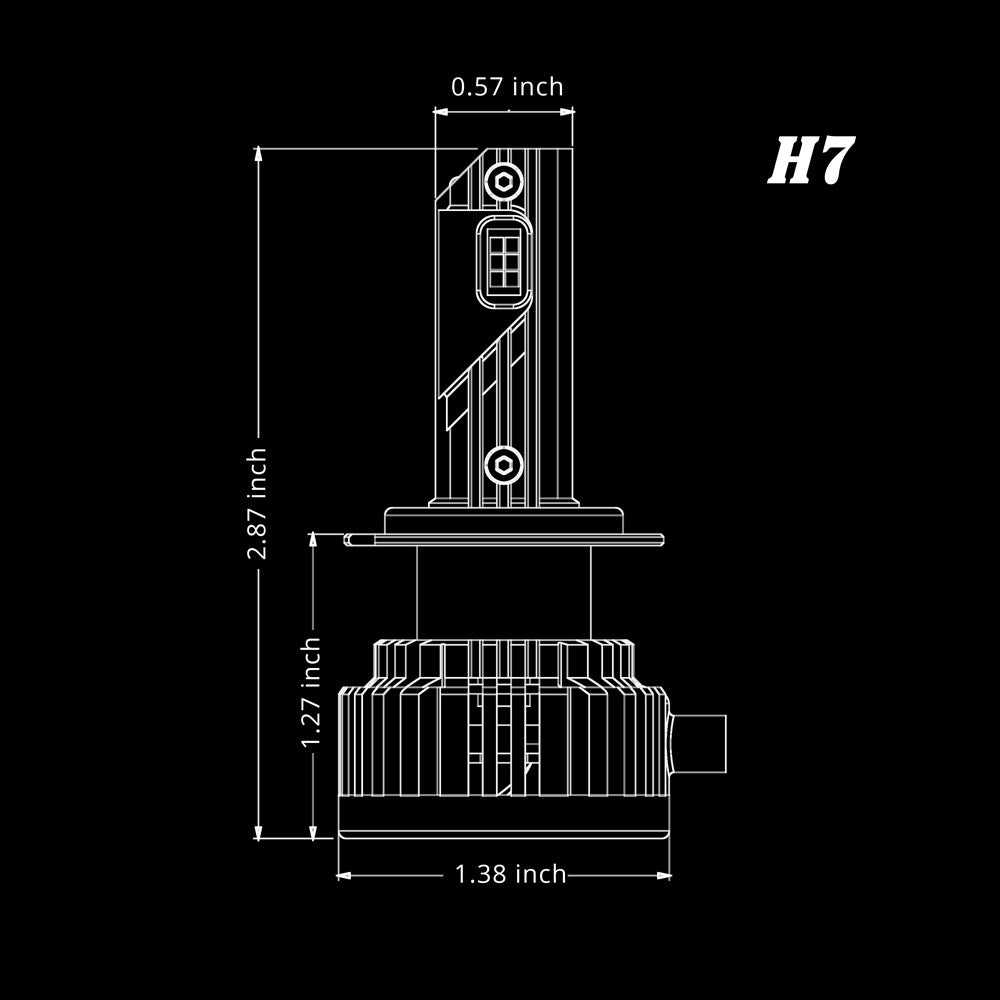 NCP H7 CANBus LED Headlights Bulbs | High, Low Beam Replacement -Alla Lighting