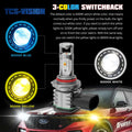 PS19W 5201 5202 LED Switchback LED Bulbs Fog Lights/DRL | White, Yellow, Blue