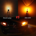 PY21W 7507 LED Turn Signal Lights Bulbs 2835 51-SMD 12496, Amber Yellow