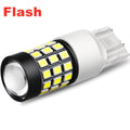 W21W 7440 LED Strobe Reverse Lights Flashing Back-up Bulbs, 6000K Xenon White